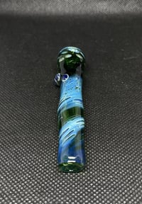 Image 2 of Green & Blue Chillum