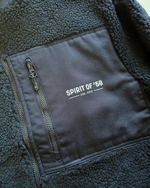 Image of Spirit of 58 Recycled Sherpa Fleece Navy 