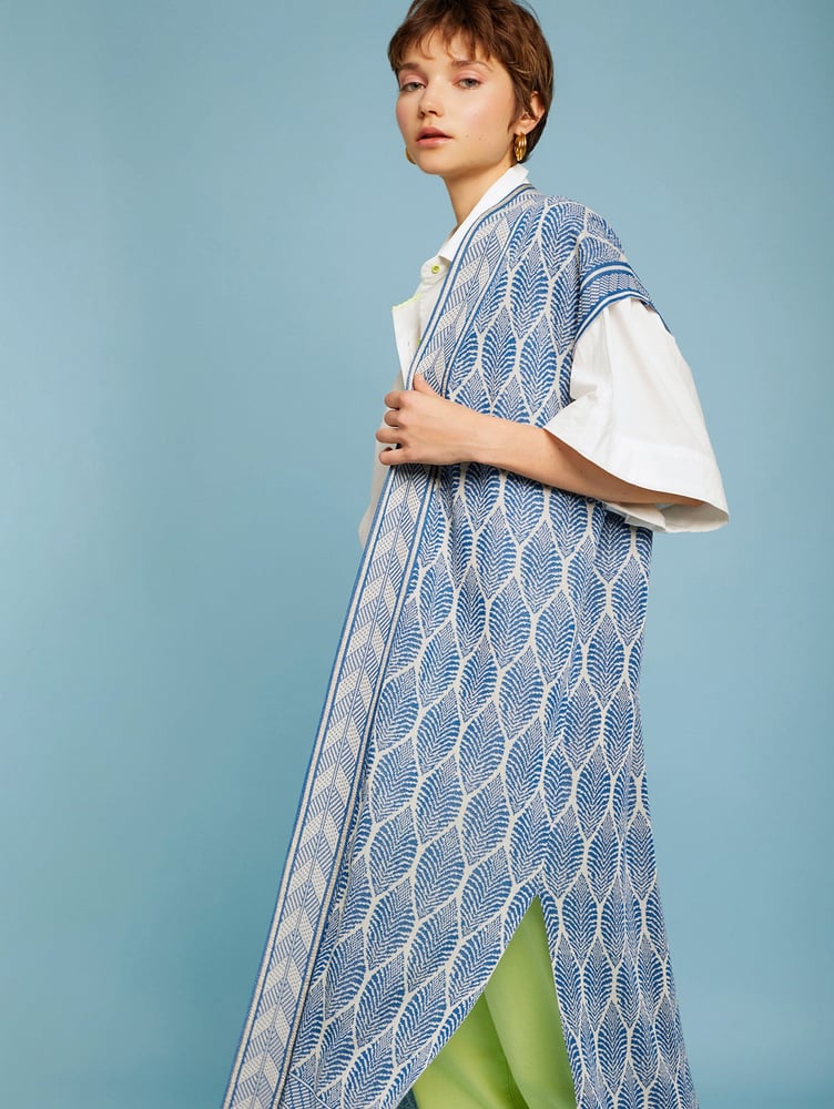 TAURO - Chaleco multibolsillos de tejido canvas - Bonsai Azul