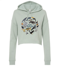 Image 2 of Pre-Order Crop Top Sweatshirt Pacific Wonderland 