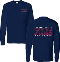 Navy Blue Long sleeve T-shirt with Pocket