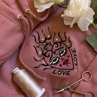 Image 2 of DUSTY PINK Sacred Valentines Unisex Hoodie