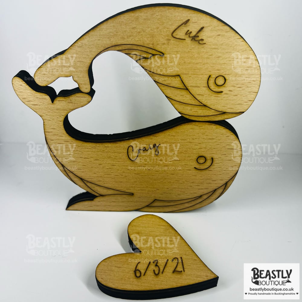 Personalised Whale Family Puzzle