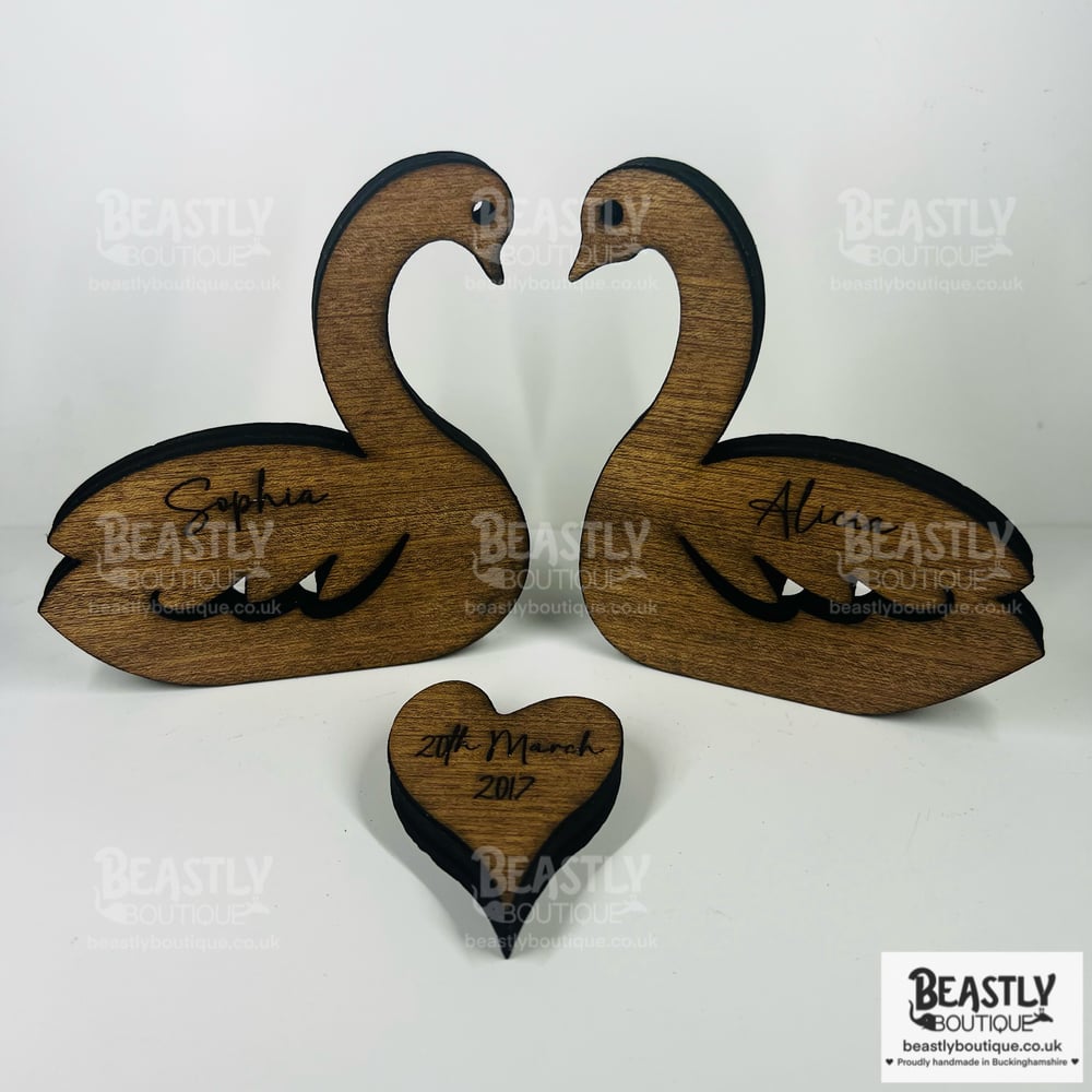 Personalised Swan Family Puzzle