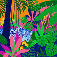 Image 1 of "La jungle" - Illustration 21.5/21.5cm