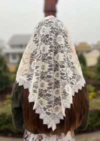 Image 5 of Rosa Mystica Lace Mantilla