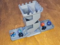 Image 1 of Dual sided dice tower with foldable trays