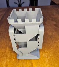 Image 2 of Dual sided dice tower with foldable trays