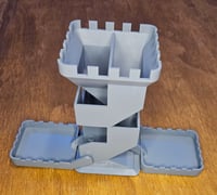 Image 4 of Dual sided dice tower with foldable trays