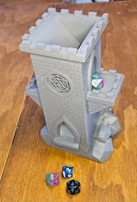 Image 1 of D20 dice tower