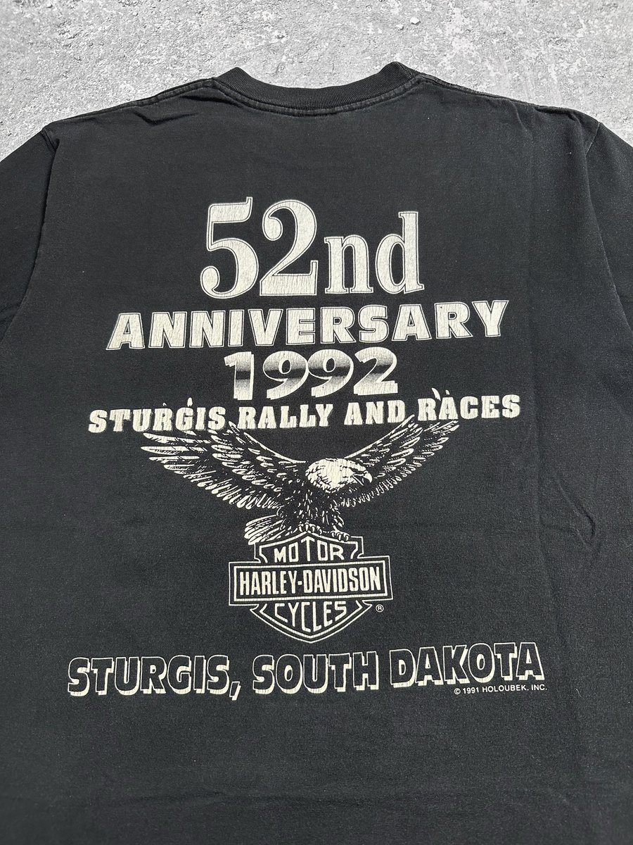 Harley Davidson 1992 'Sturgis Black Hills Rally' T-Shirt | NLVintage