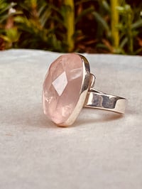 Image 1 of Rosa Luna Faceted Rose Quartz Ring