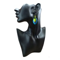Sour Grapes Triple Layer Scale Earrings