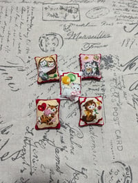 Image 3 of Vintage Valentine Kittens Quilted Brooch 2nd Release
