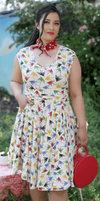 Charming Dress in Songbird
