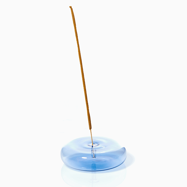 Image of Dimple Hand Blown Glass Incense Holder