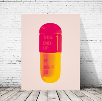 Image 4 of Damien Hirst - The Cure, Powder Pink, Lollypop, Red, Golde, Giclee Print, Poster