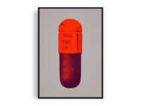 Image 1 of Damien Hirst - Battleship, Grey Fizzy, Orange, Berry, Giclee Print, Poster