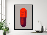 Image 2 of Damien Hirst - Battleship, Grey Fizzy, Orange, Berry, Giclee Print, Poster