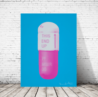 Image 5 of Damien Hirst - Vivid Blue, Cloudy Pink, Candy Floss Pink, Giclee Print, Poster