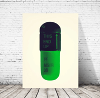 Image 3 of Damien Hirst - The Cure,  Cream, Aubergine, Pea, Green, Giclee Print, Poster