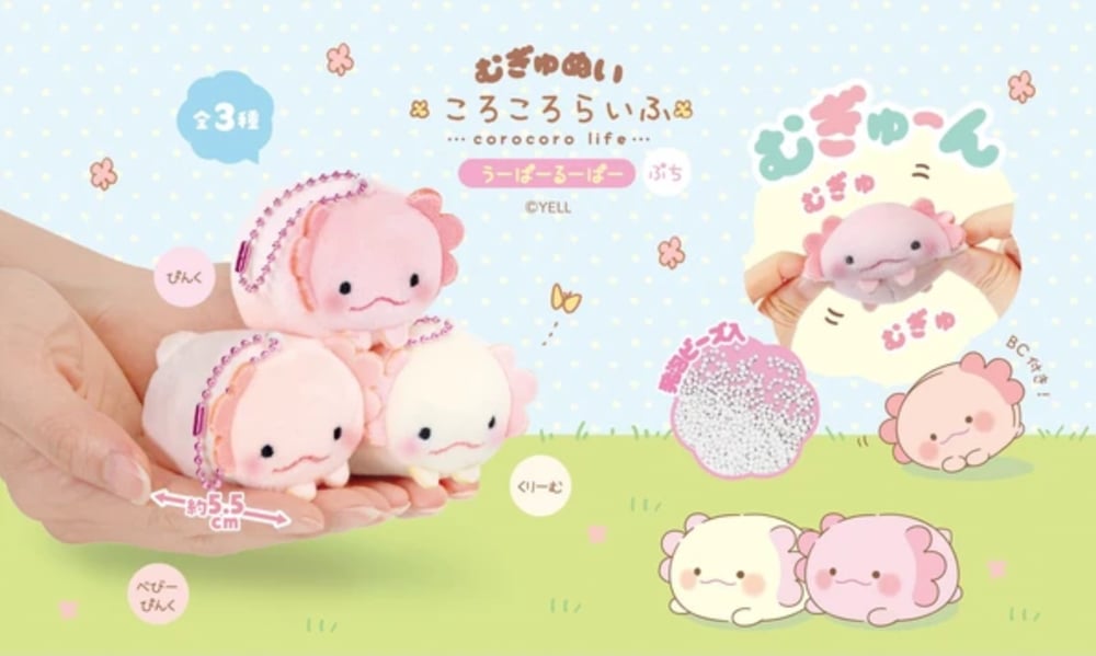Image of Mugyunui Axolotl Petit - むぎゅめい by YELL Japan