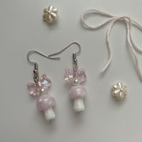 Image 1 of coquette Mushroom Earrings