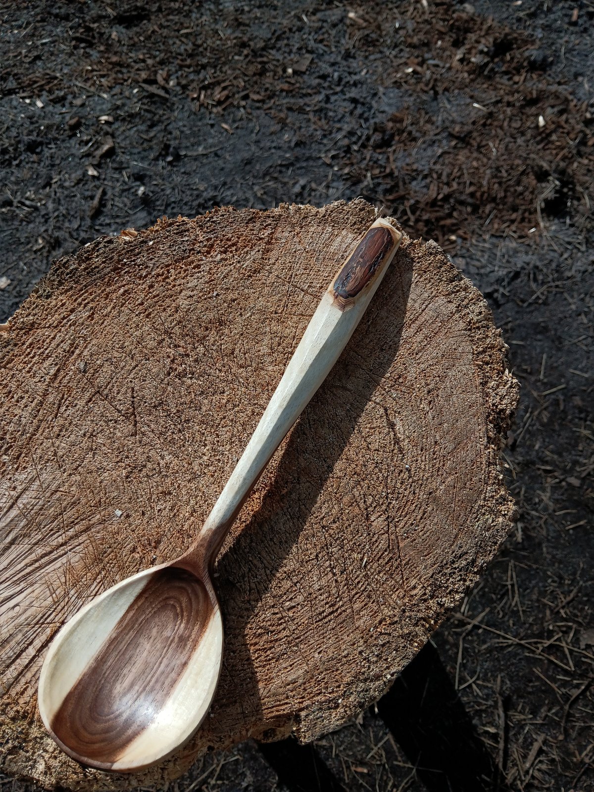 Image of Black walnut serving spoon