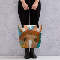 Image 3 of All-Over Print Tote Horse Dillon