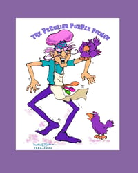 Image 1 of The Peculiar Purple Pieman Color Art Print