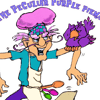 The Peculiar Purple Pieman Color Art Print