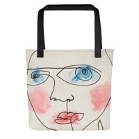 Image 1 of All-Over Print Tote Quinn