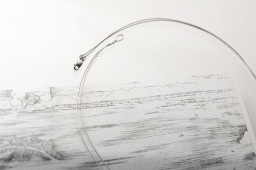 Image of "ALL THE OLD LOVES OF VENICE IN MY HEART" pendant with red acrylic glass