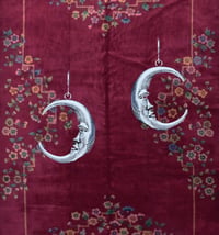 Image 1 of Silver Moon Earrings