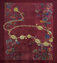 Image 1 of Gold Oak Leaf Belt