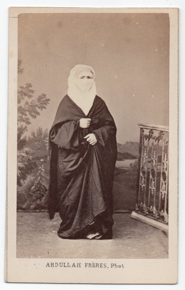 Image of Abdullah Frères: portrait of a Turkish woman, Constantinople ca. 1865