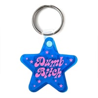Image 1 of Dumb Bitch Star Shaped Vinyl Keychain