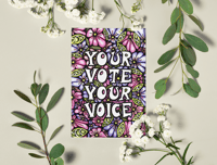 Image 3 of Postcard “Your Vote Your Voice” Postcards To Voters
