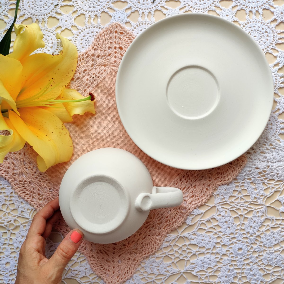 TAZZA TÈ + PIATTO PERSONALIZZATA