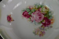 Image 2 of PS Schirnding Bavaria AG Vegetable 9" Serving Bowl with Purple & Pink Roses, 807