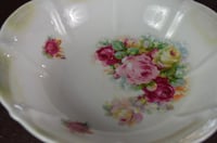 Image 4 of PS Schirnding Bavaria AG Vegetable 9" Serving Bowl with Purple & Pink Roses, 807