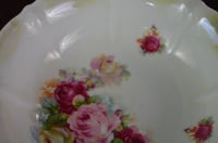 Image 5 of PS Schirnding Bavaria AG Vegetable 9" Serving Bowl with Purple & Pink Roses, 807