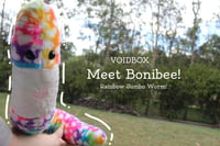 Image 1 of Jumbo Lovable Rainbow Worm - Meet Bonibee - Valentines 2024