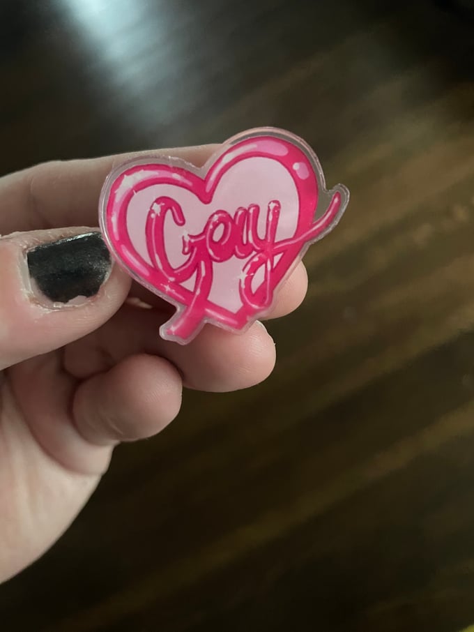 Image of Limited Edition Top Surgery Fundraiser Gay Heart Pin