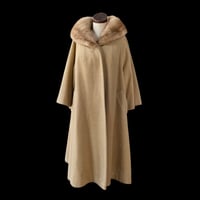 Image 1 of Lilli Ann Mohair Mink Swing Coat Medium