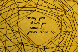 Image of may you always soar in your dreams - original embroidery
