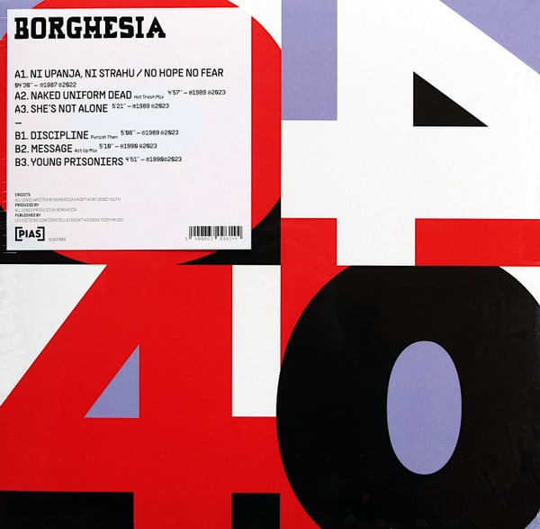 Image of Borghesia-PIAS 40 LP (Compilation, 2023)