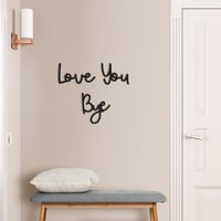 Image 2 of Love You Bye Wood Sign Home Decor Boho Decor 21.6” Wall Decor Express Love and Warm for Your Famil