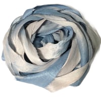 Image 4 of 10YD.  STAR DUST  HAND DYED RECYCLED SARI SILK RIBBON BUNDLES by COLOR KISSED SILK