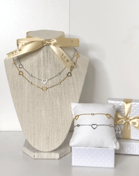 Image 1 of LoveLace Heart (Necklace + Bracelet)